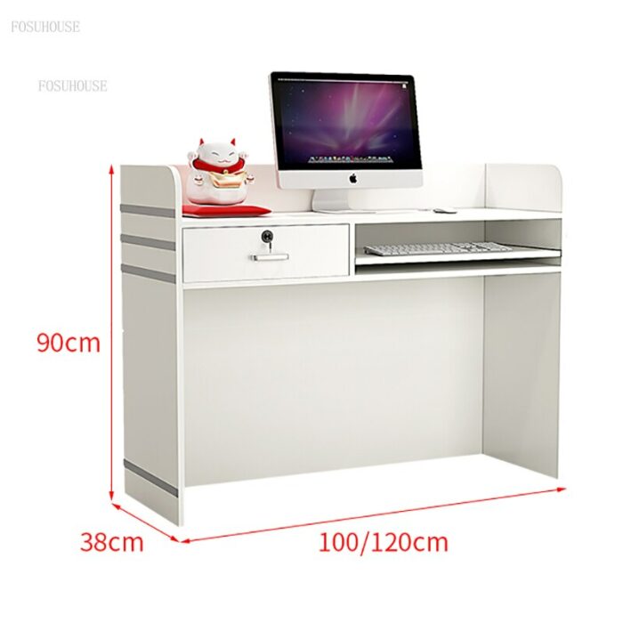 Modern Reception Desks Office Furniture Cashier Counter Clothing Store Bar Table Front Desk Reception Desk Reception Counter 5