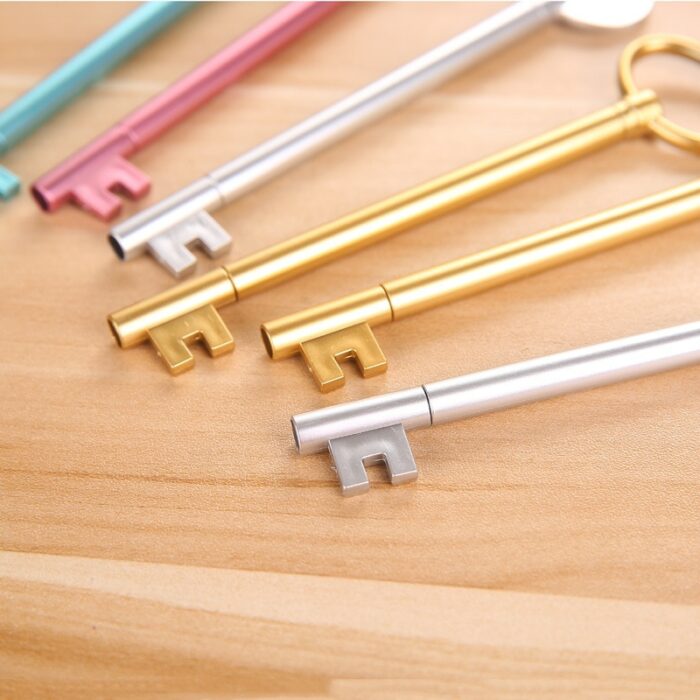 100pcs Creative key Neutral Pen students Wholesale with Learning to write Water Pen Stationery supplies wholesale 4