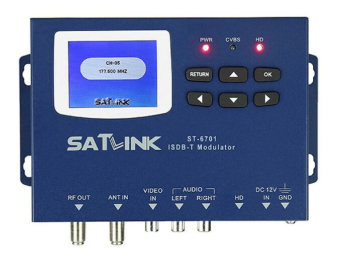 Original SATLINK ST-6701 ISDB-T Modulator Set top box terrestrial digital television main for Japan, Brazil, argentina 3