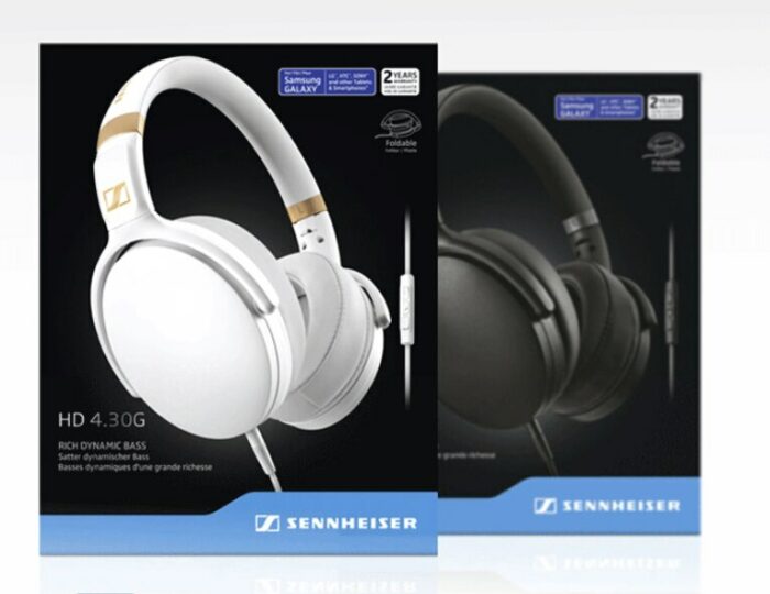 Original Sennheiser HD4.30i HD4.30G Around Over Ear Headphones Stereo Earphone Pure Bass Game Headset Deep Bass Foldable 5