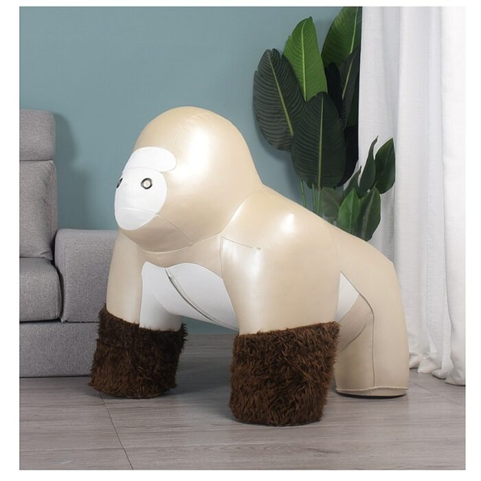 Gorilla Super Large Ornament Home Decoration Stool Microfiber Leather Surface A Special Furniture For Your Home Decoration 5