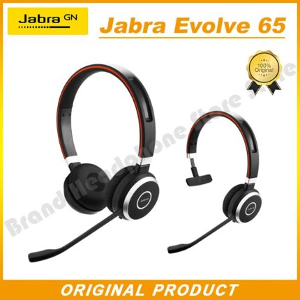 Original Jabra Evolve 65 Bluetooth Mono Stereo MS/UC Earphones Wireless Headset Noise-Cancelling Mic Headphones USB Adapter 1