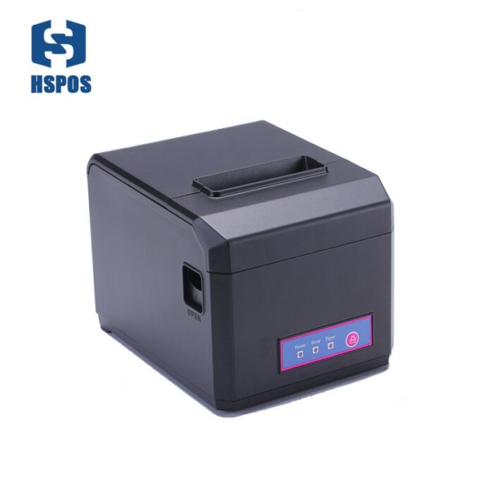 pos 80 printer thermal driver download with auto cutter usb and serial port HS-E81US restaurant order printing slip printer 1