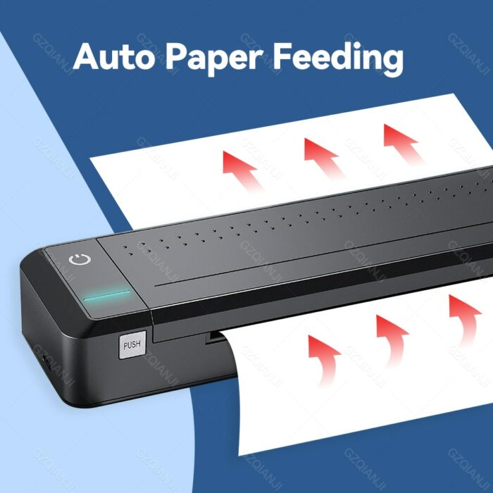 HPRT MT800 Black Words Portable Mini A4 Paper Printer with Bluetooth USB Connection Mobile Phone Computer App Office Meeting 4