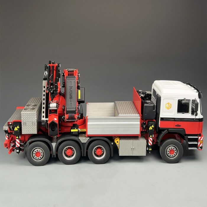 F2000 1/14 8X8 Truck Mounted Crane RC Truck Dump Truck Model F1650 Full Metal Rear Wheel Follower RC Trailer Model Toy 4