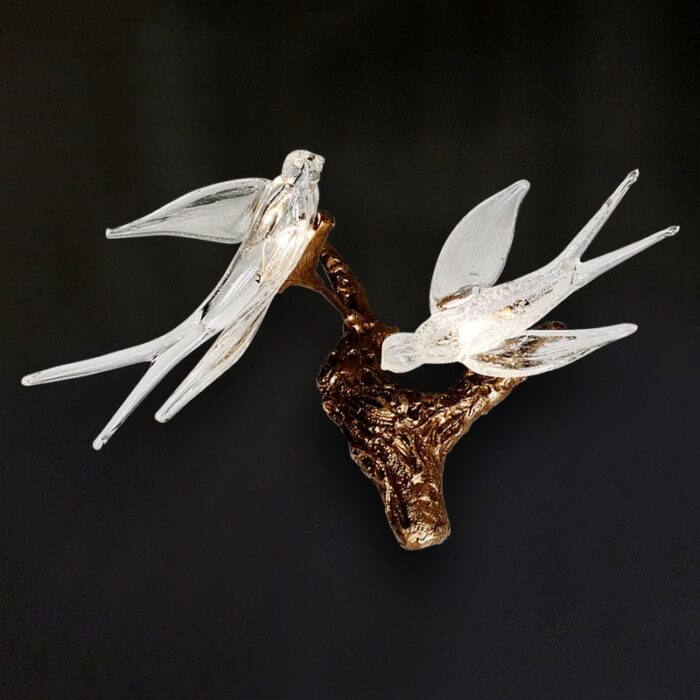 Nordic Luxury Crystal Bird Wall Lamp Led Decorative Wall Sconces Living Room Wall Light Aisle Light Bedroom Bedside Wall light 1