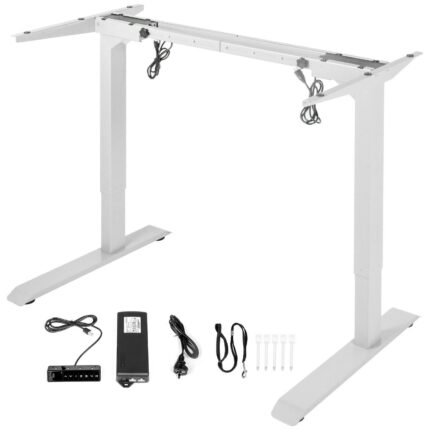 Height-adjustable desk, height-adjustable electric table frame, height-adjustable standing desk 1