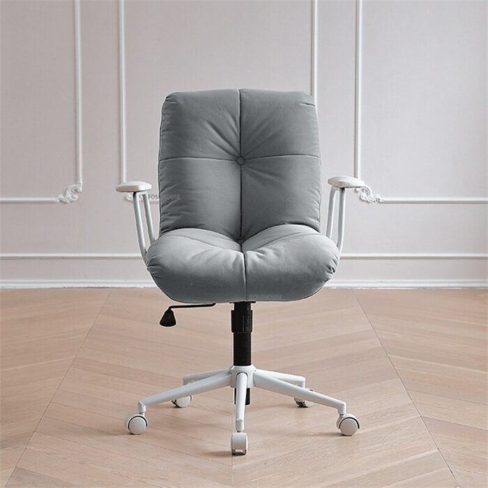 Modern Furniture Flannel Office Chairs Office Home Bedroom Student Study Ergonomic Chair Lift Swivel Gaming Computer Chair 5