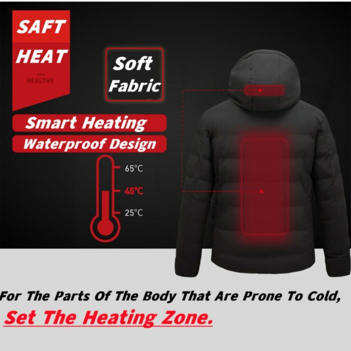 Heated Jackets Men's Vest 11 Areas USB Winter Outdoor Electric Heating Women's Jacket Warm Thermal Clothing Heatable Cotton Vest 3