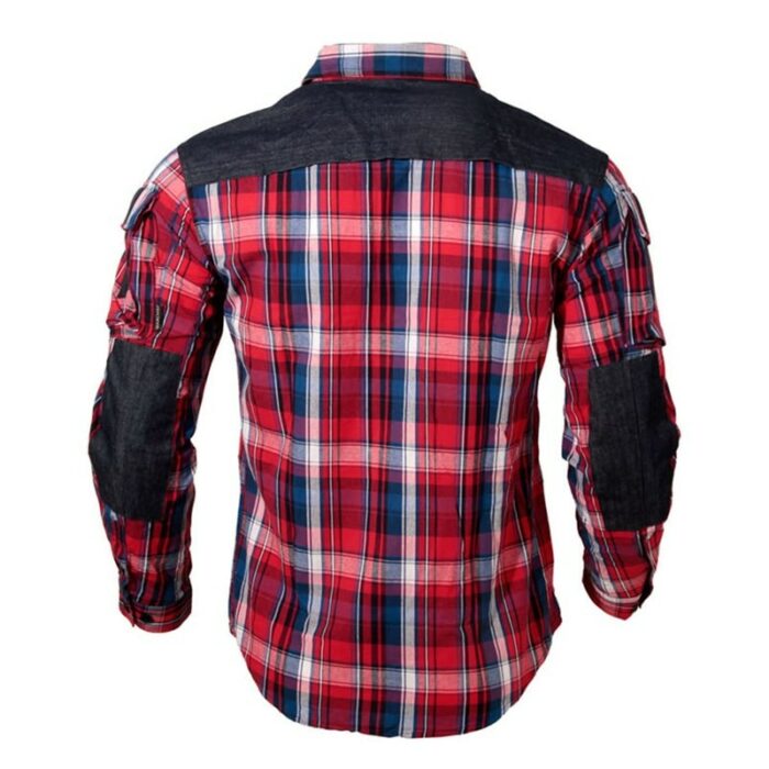 Outdoor Plaid Tactical Shirt Spring Men Women Long Sleeve Hiking Camping Fishing Shirt Combat Training Military Uniform Camisa 3