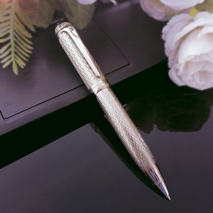 High-quality resin pen cover with sapphire rotatable ink pen famous luxury brand office writing signature pen 5