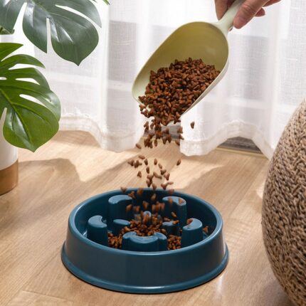 Pet Slow Food Bowl Small Dog Choke-proof Bowl Non-slip Slow Food Feeder Dog Rice Bowl Pet Supplies Available for Cats and Dogs 2