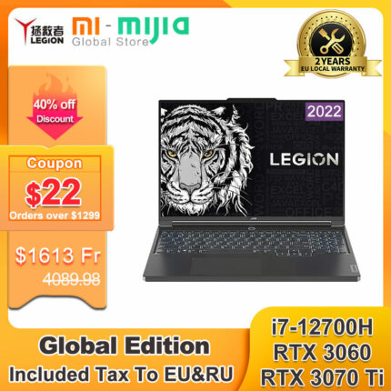 Lenovo LEGION Y9000X 2022 16" 2.5K Gaming Laptop Intel i5-12500H/i7-12700H GeForce RTX 3060 6G/3070 8G RAM 512G SSD Notebook PC 1