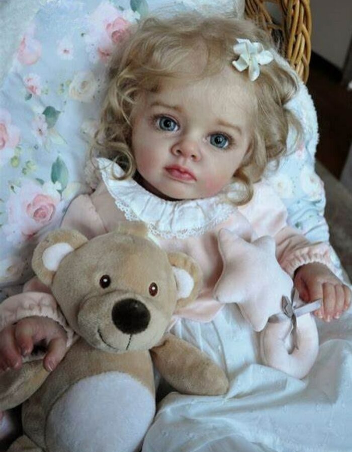 23inch Tutti Reborn Doll Kit with COA Rare Limited Sold Out Edition Cute Baby DIY Unfinished Unpainted Doll Parts Blank Doll Kit 1