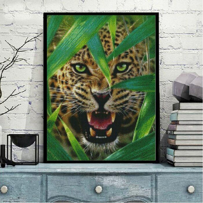 AB Diamond Painting Tiger Leopard Embroidery Animal DIY Mosaic 5D Drill New Arrival Wall Art Wall Stickers Home Decor 2