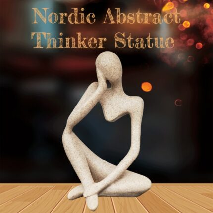 Nordic Thinker Statue Abstract Figure Resin Sculpture Desktop Decor Handmade Crafts Sculpture Modern Art Office Home Decoration 1