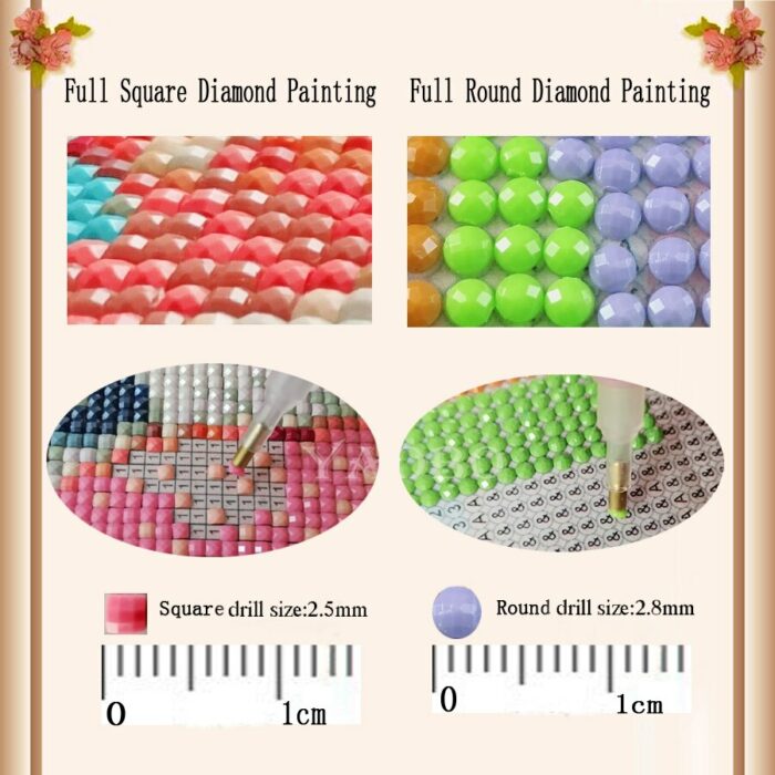 Full Square Round DIY Diamond Painting Barber Tools Embroidery Cross Stitch Needlework Mosaic Painting Hair Salon Decoration Art 4