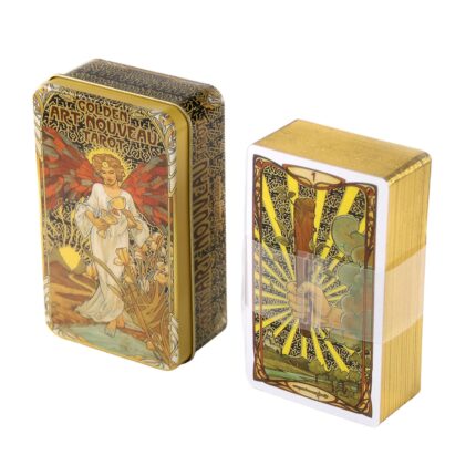 Tarot 78 Cards Golden Art Table Game Tarot Deck Entertainment Playing Card Board Game Gift 2022 New Arrival 1