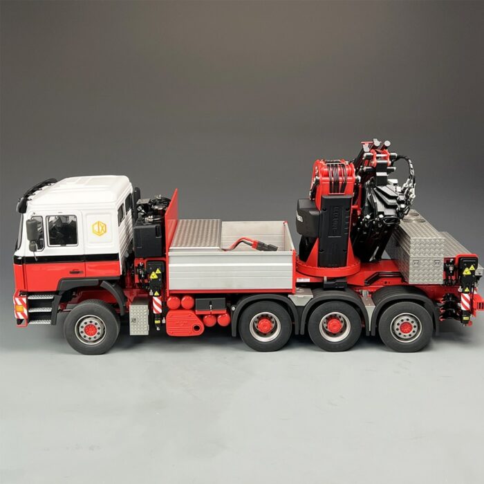 F2000 1/14 8X8 Truck Mounted Crane RC Truck Dump Truck Model F1650 Full Metal Rear Wheel Follower RC Trailer Model Toy 3