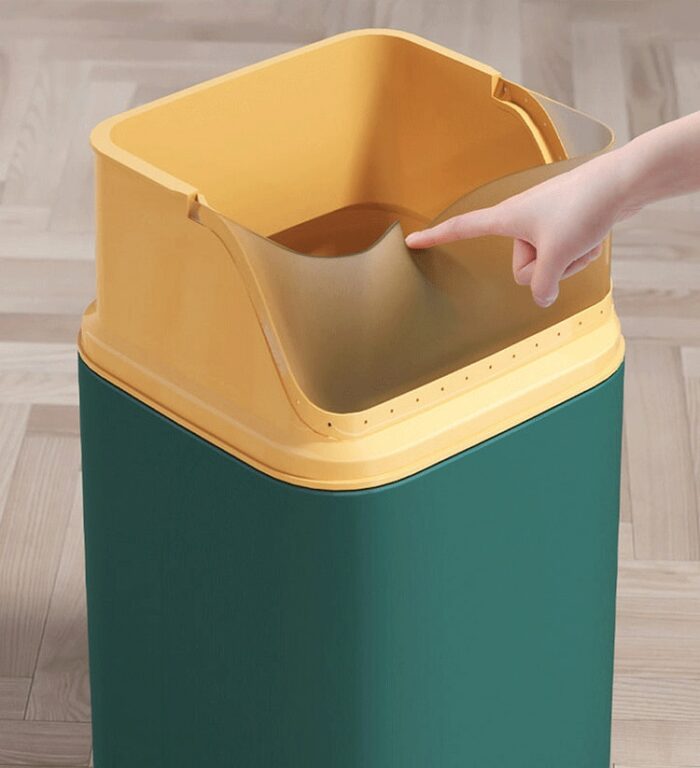 Joybos Trash Can Square Dustbin Bin for Kitchen Bathroom Bedroom Waterproof Large High-value Privacy Anti-odor Small Round Cover 5