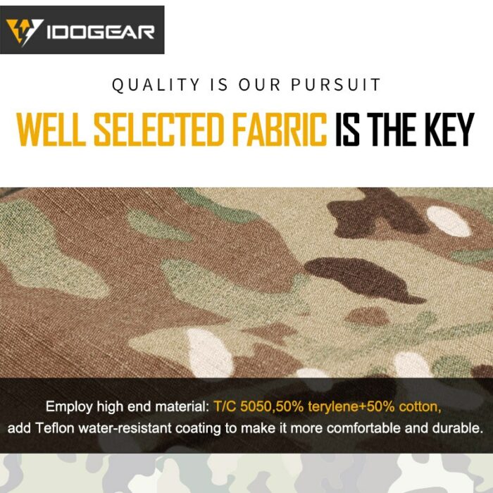 IDOGEAR G3 Combat Pants with Knee Pads Airsoft Tactical Trousers MultiCam CP gen3 Hunting Camouflage 3201 3