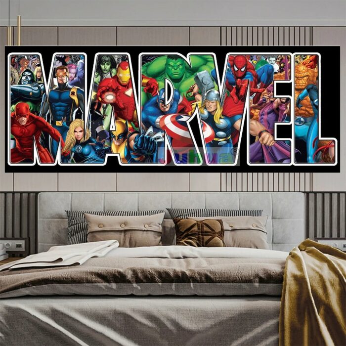 Diamond Painting Disney Marvel Avengers Character Art 5D DIY Embroidery Full Round Drill Mosaic Crystal teenager Gift Home Decor 6