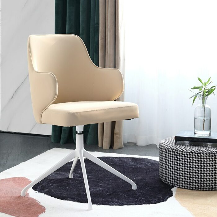 Italian Home Furniture Computer Chair Simple Modern Study Front Desk Office Chairs Dormitory Writing Swivel Chair with Armrest 4