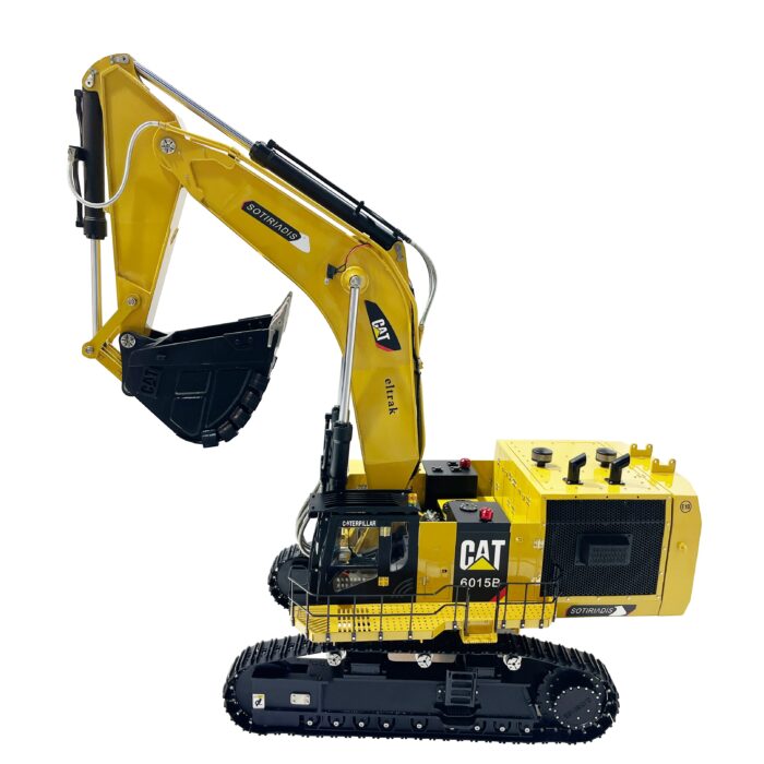 1/12 Heavy Metal Hydraulic Excavator Model 6015B with Headlight Sound RC Excavator Model Toy 3