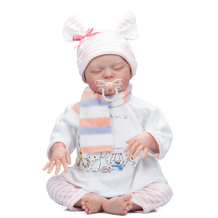 50CM Newborn Baby Size Reborn Baby Popular Laura Lifelike Soft Touch Cuddly 3D Skin Visibile Veins High Quality Art Doll 4