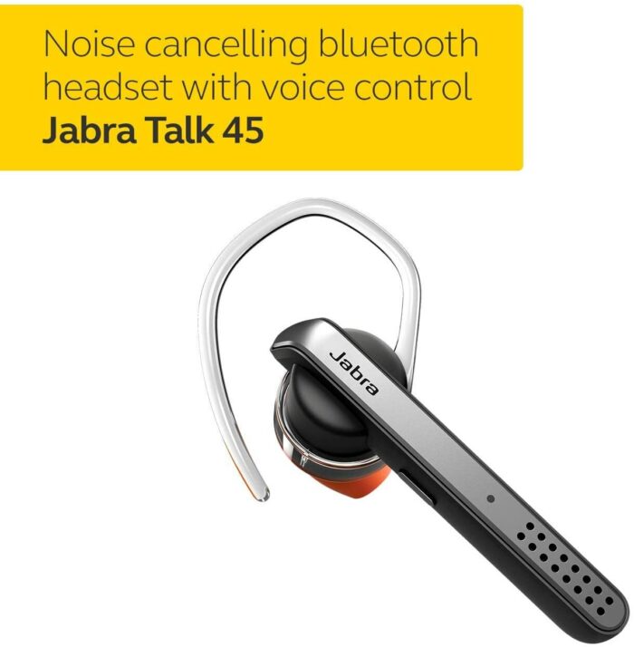 100% Original Jabra Talk 45 Wireless Mono Bluetooth Headset with mic / Stream GPS & media Business Handsfree Earphones In Car 6