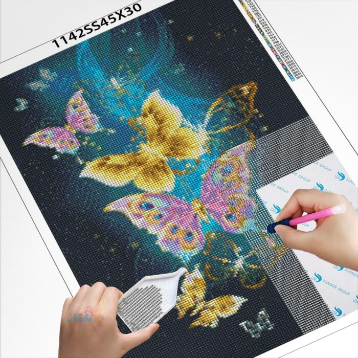 Full Square Diamond Painting Butterfly 5D DIY Diamond Embroidery Animals Cross Stitch Kit Rhinestone Mosaic Art Home Decoration 5