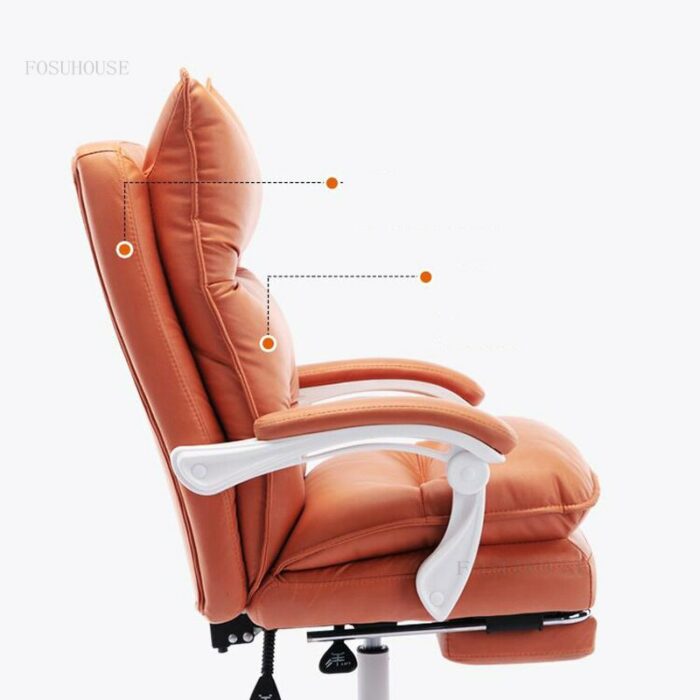 Boss Bedroom Home Computer Chairs Executive Small Apartment Villa Back Office Chair Reclining Dormitory Lifting Swivel Armchairs 3