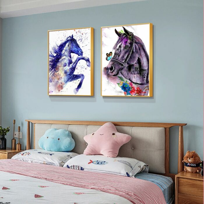 5D Diamond Embroidery Horse Picture Of Rhinestone Full Square Diamond Painting Animal Diamond Mosaic Handicraft Wall Art Gift 3