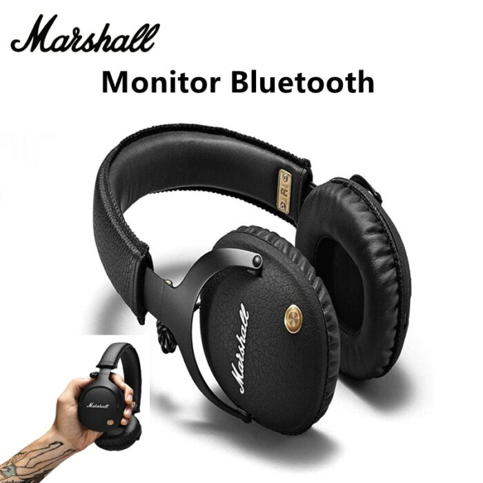 Original Marshall Monitor Wireless Bluetooth Headphones Classic Earphones Deep Bass Foldable Pop Rock Music Headset With mic 1