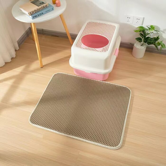 Waterproof Pet Cat Litter Mat Double Layer Pet Litter Box Mat Non-slip Sand Cat Pad Washable Bed Mat Clean Pad Products 6