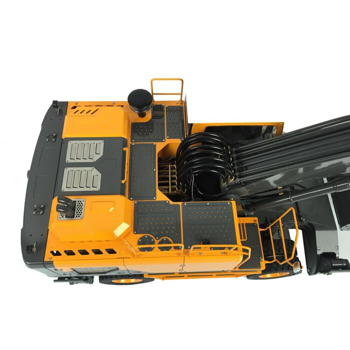 Outdoor Toys 1/14 LESU Aoue ET30H CNC Metal Hydraulic Wheeled RC Excavator Construction Model Painted with Light THZH1184 6