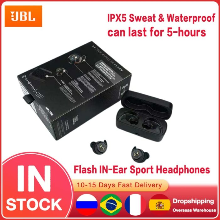 Original JBL Under Armour Project Rock True Headphones Bluetooth-compatible Stereo Headset Waterproof Flash Earbuds With Mic 1