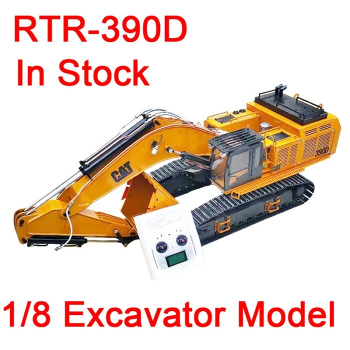 1/8 Heavy Duty Hydraulic Excavator Model 390D Remote Control Full Metal Excavator Model Toy 1