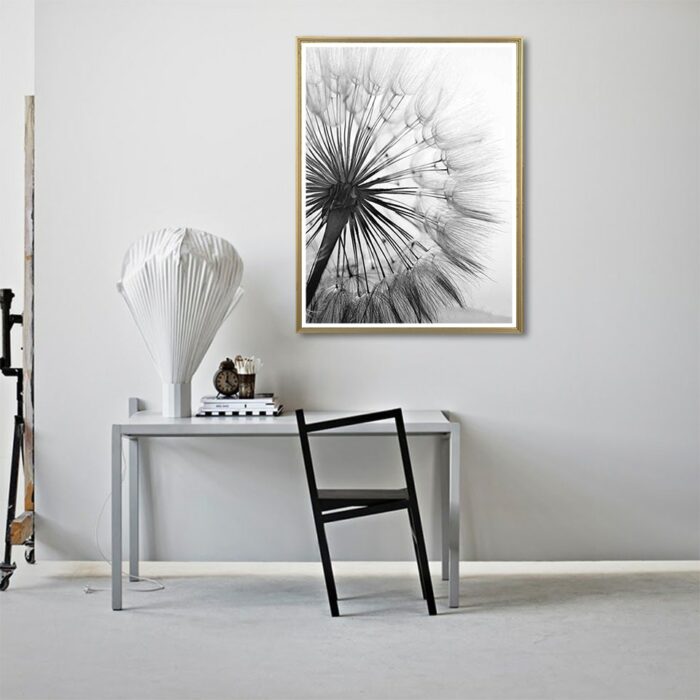 AB Diamond Painting 5D Flower Embroidery Black And White Picture Mosaic Cross Stitch Dandelion Art Full Drill DIY Wall Stickers 2