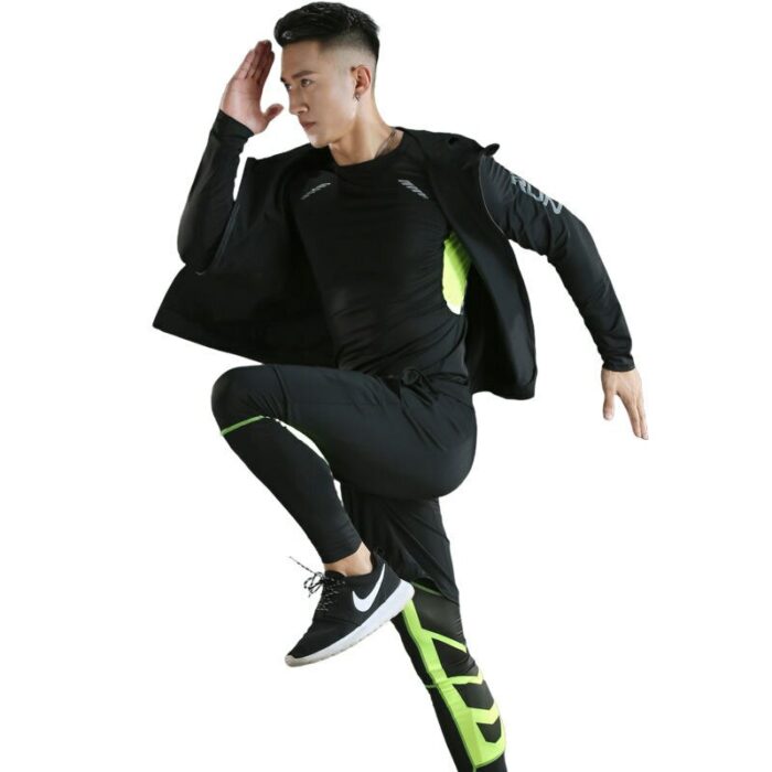 2022 Sports Suit Men's Running Set Basketball Underwear Tights Sportswear Gym Fitness Tights Jogging Training Tracksuits Clothes 4