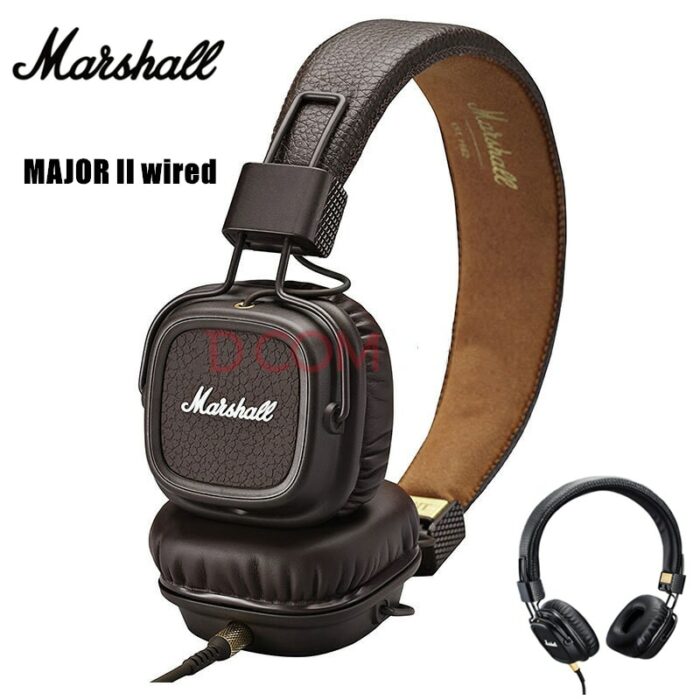 Original Marshall MAJOR II wired 3.5mm Headphones Classic Earphones Deep Bass Foldable Pop Rock retro Music Headset with mic 1