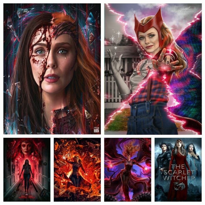 Scarlet Witch 5D DIY Diamond Painting Mosaic Embroidery Wanda Vision Maximoff Cross Stitch Art Rhinestone Home Decor 2022 New 1