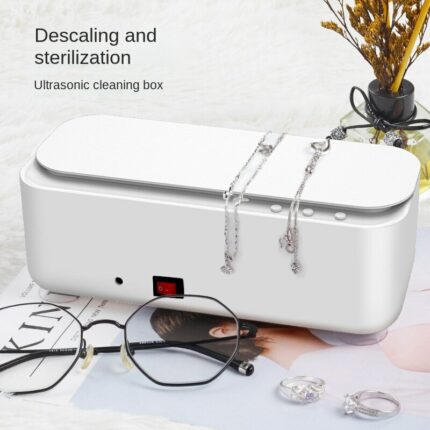 Small glasses cleaning machine jewelry ultrasonic cleaning machine office household charging dynamic cleaner 1