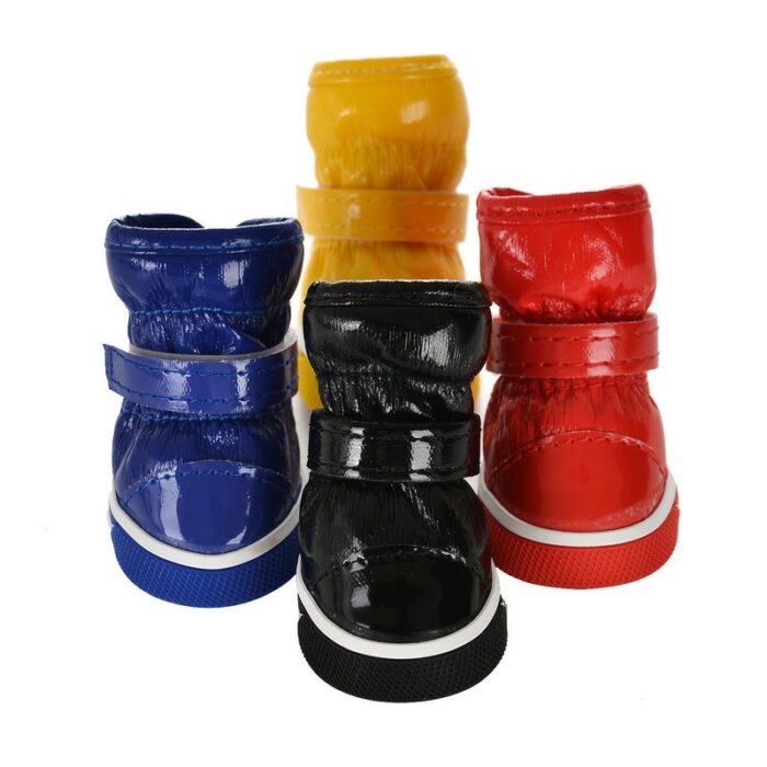 Winter Pet Dog Shoes For Small Dogs Warm Fleece Puppy Pet Shoes Waterproof Dog Snow Boots Chihuahua Yorkie Shoes Pet Products 3