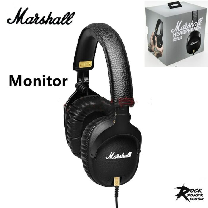 Original Marshall Monitor 3.5mm Wired Headsets HiFi Gaming with Mic Headphones Sport Earphone for Pop Rock Music 1