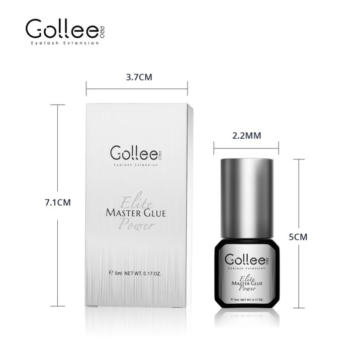 Gollee Master Glue 0.5 sec Low Humidity Eyelash Extension Glue Vegan Black Hypoallergenic Lashes Glue Waterproof lashes glue 4