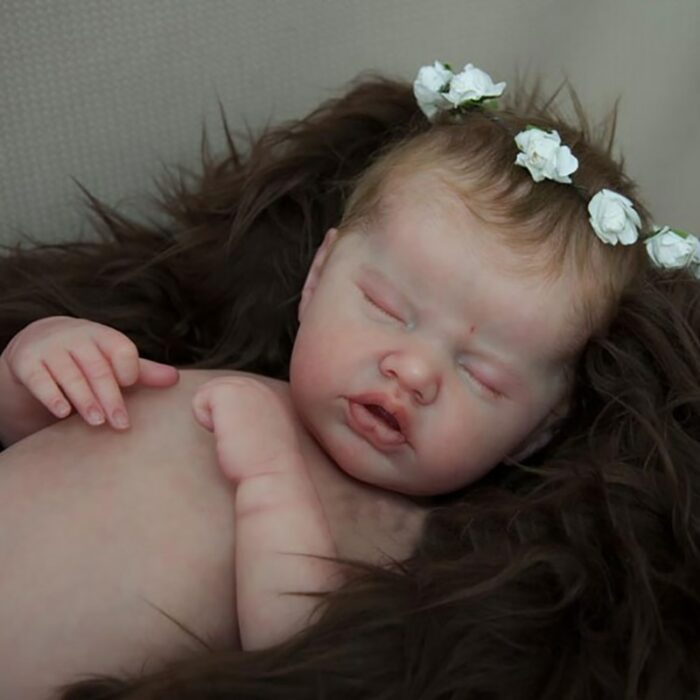 17inch Reborn Doll Kit Indie By Laura Soft Touch Fresh Color Unfinished Doll Parts with Body Included 1