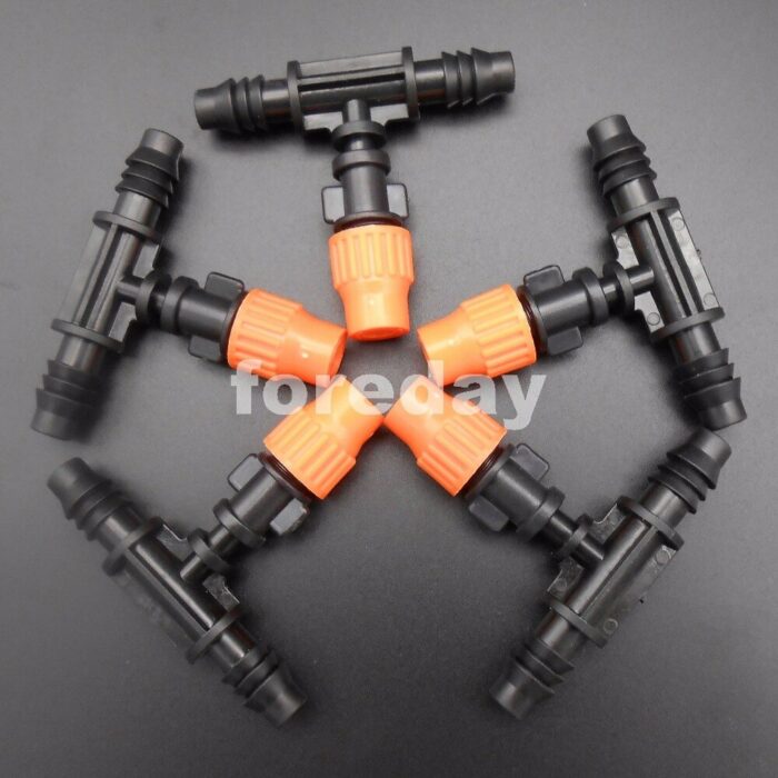 1000PCS NEW Tee micro spray atomizing nozzle 8MM T-joint adjustable Home Gardening 8 9MM 1000PCS PER LOT greenhouses*FD037X1000 2