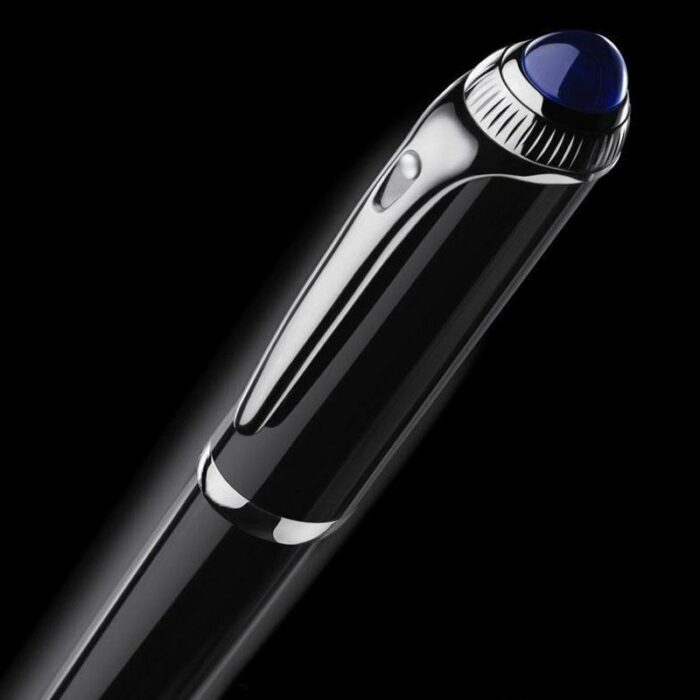 High-quality resin pen cover with sapphire rotatable ink pen famous luxury brand office writing signature pen 1