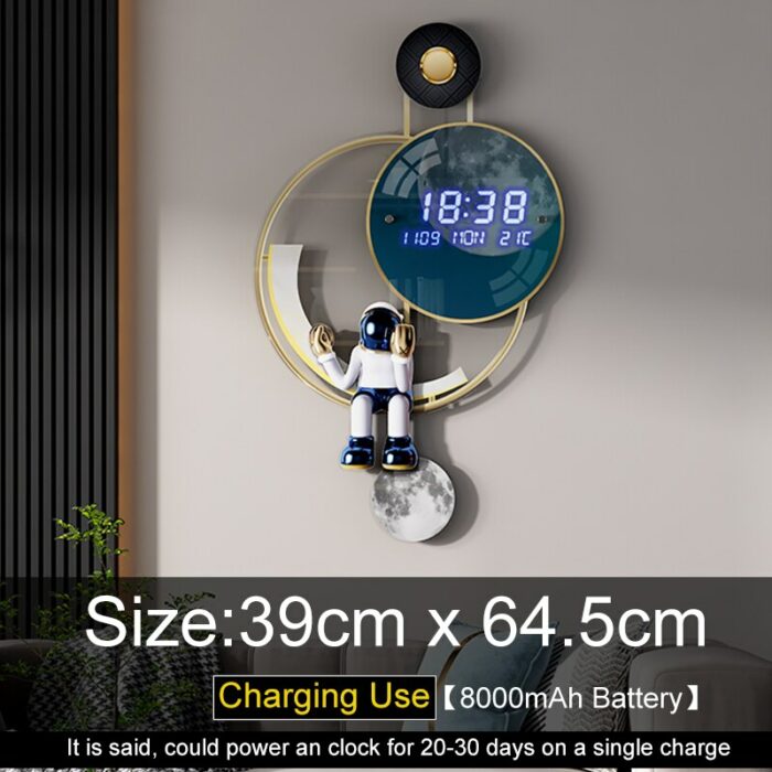 Modern Led Digital Wall Clock 3D Luminous Mute Electronic Creativity Wall Clock Led Wall Clock Jump Second Clock Home Decoration 6